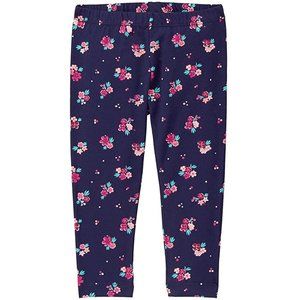 Gymboree Girls Blue Floral Flower Leggings Pants Baby Size 6-12M 3T NWT